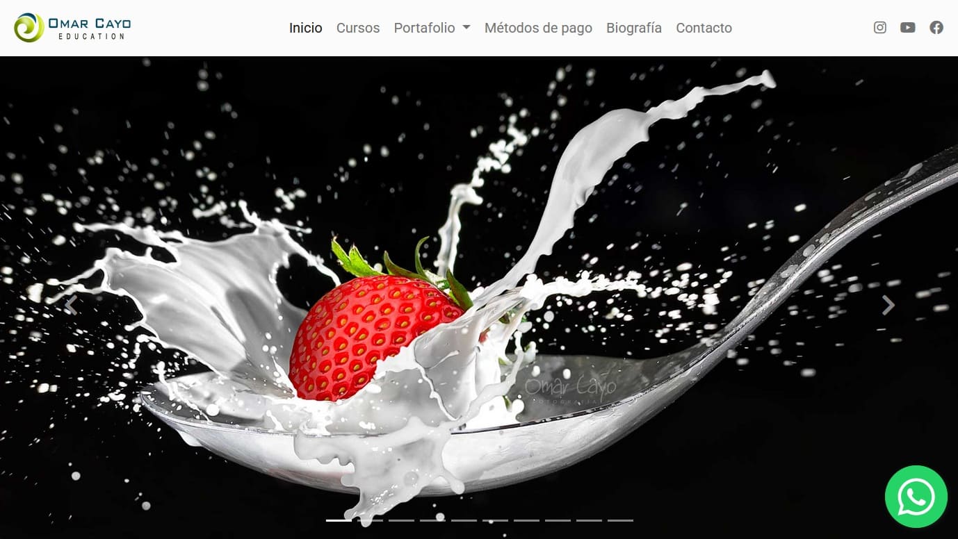 Imagen de la web Omar Cayo Education